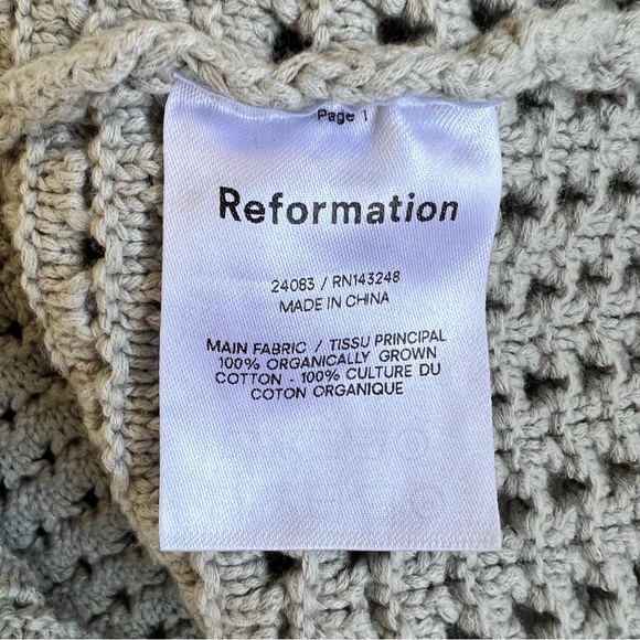 Reformation Circa Knit Skirt in Dove Gray - Picture 10 of 10